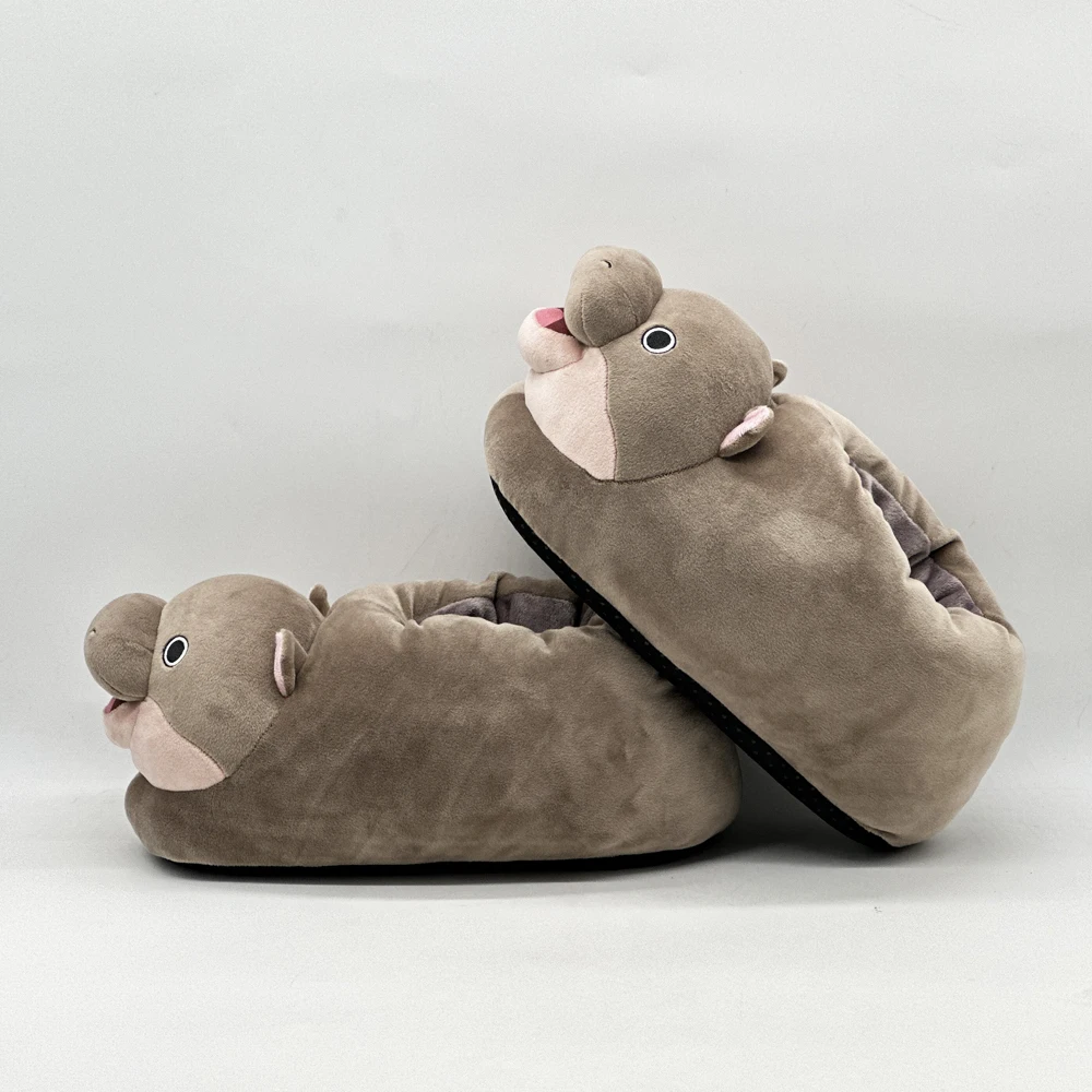 JAV deng бегемот плюшевые интернет-знаменитости тапочки бегемота забавные домашние