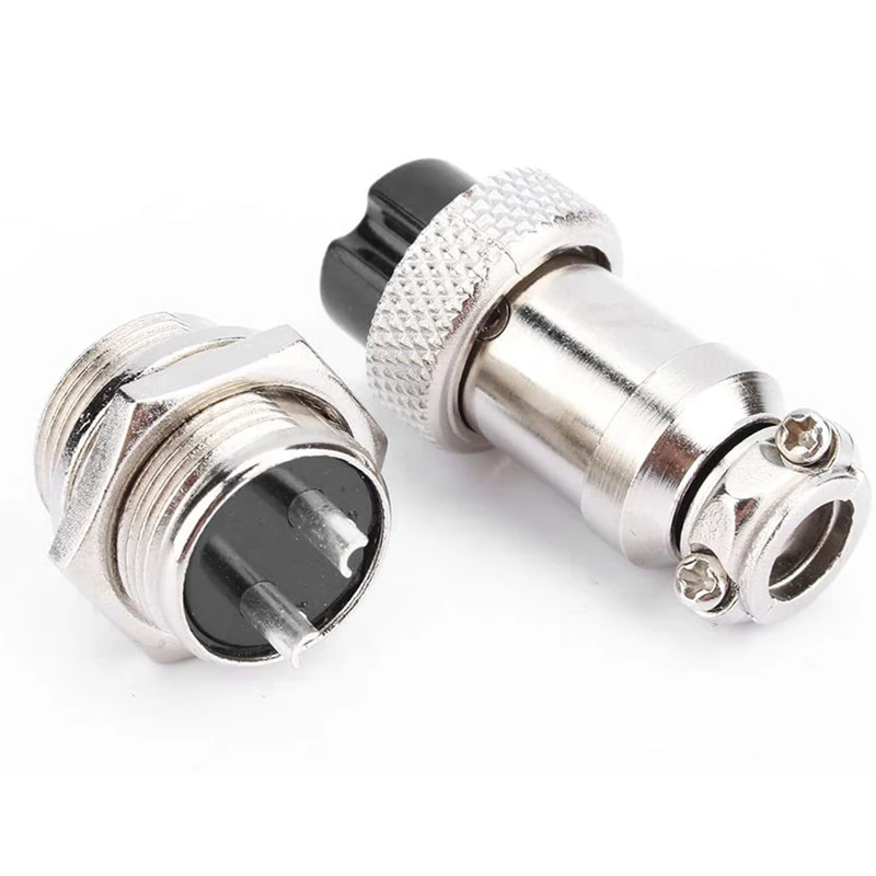 Promotion! GX16 Aviation Connector 2-Pin 400V Screw Type Male And Female Butt Cable Plug Socket |