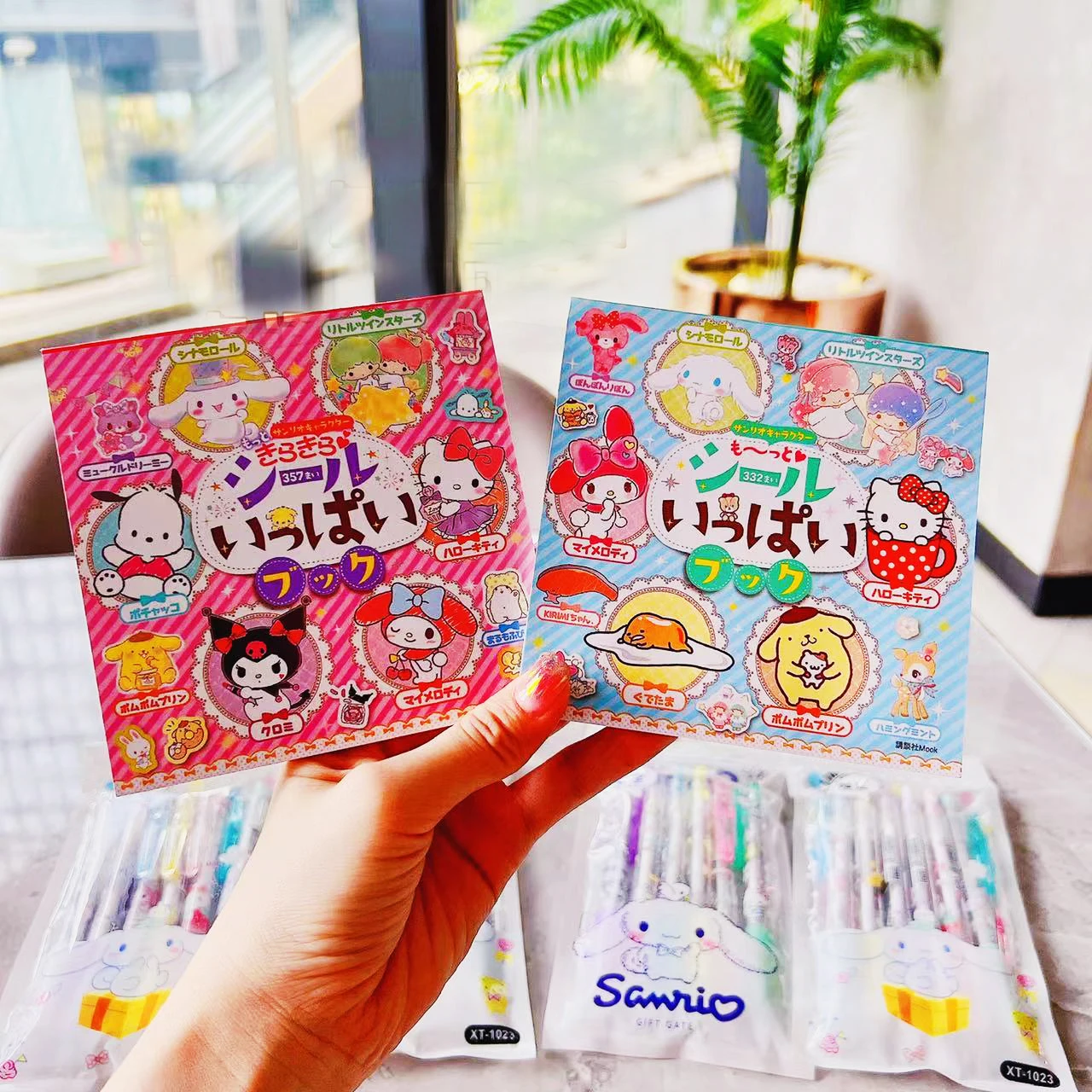 

Sanrioed Sticker Books Kawaii Anime My Melody Hello Kitty Cinnamoroll Cute Diy Material 2 Colors Lovely Girlish Hand Account Toy
