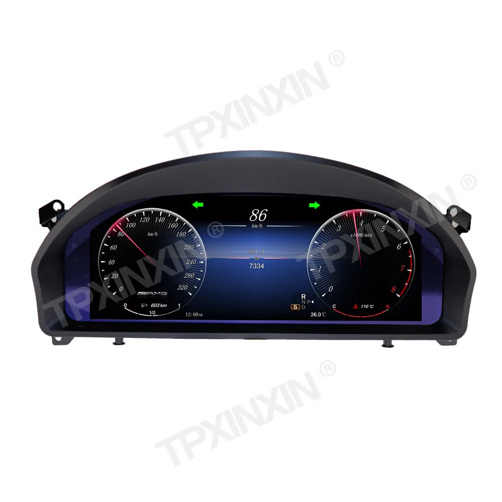 Фото 12,3-дюймовый цифровой LCD-дисплей для Mercedes-Benz E-класса W207 2009-2012, приборная панель, спидометр, одометр, дисплей на панели приборов №1