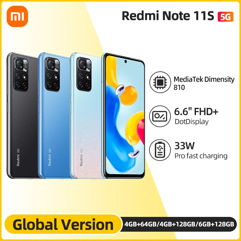

Смартфон Xiaomi Redmi Note 11S, 810 дюймов, NFC, 50 МП, тройная камера с ии, дисплей 90 Гц, быстрая зарядка 33 Вт