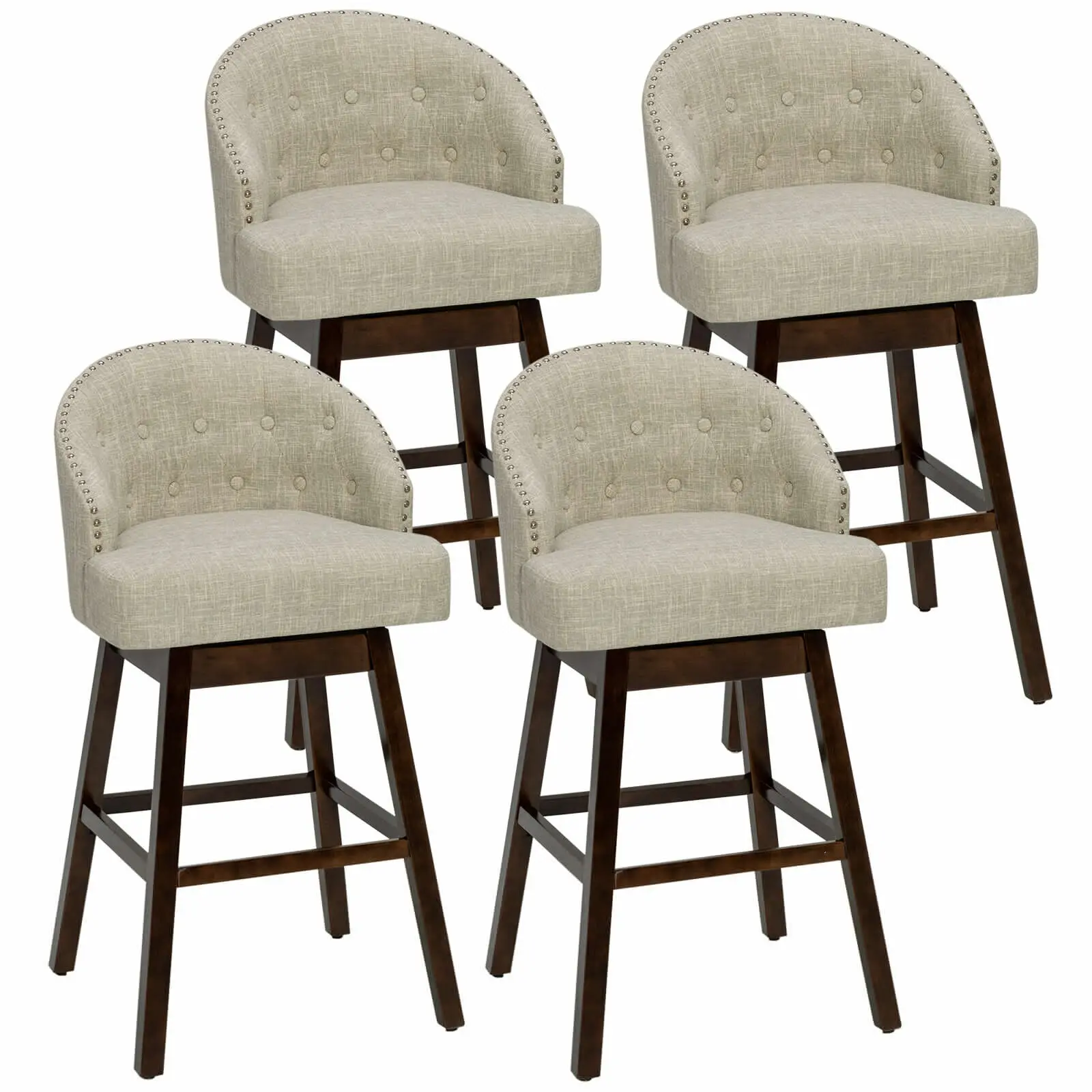 S W/ Rubber Wood Legs