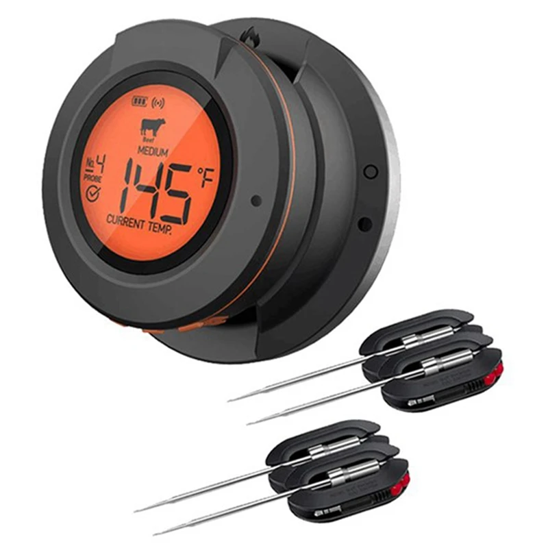 

Беспроводной цифровой Bluetooth умный термометр для барбекю/мяса, для мяса, барбекю, угольный гриль и духовка
