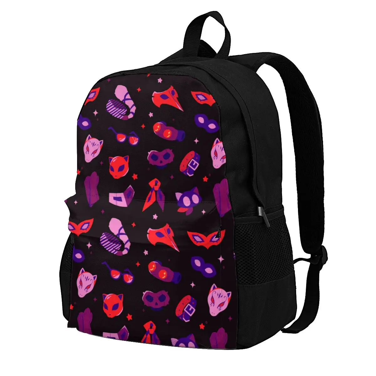 

Persona 5 You Never See Us Coming Backpacks Persona 5 videogame morgana Polyester University Teenage Backpack Funny Bags