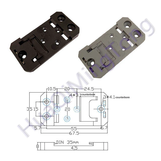

Пластиковая монтажная пряжка DIN 35 мм
