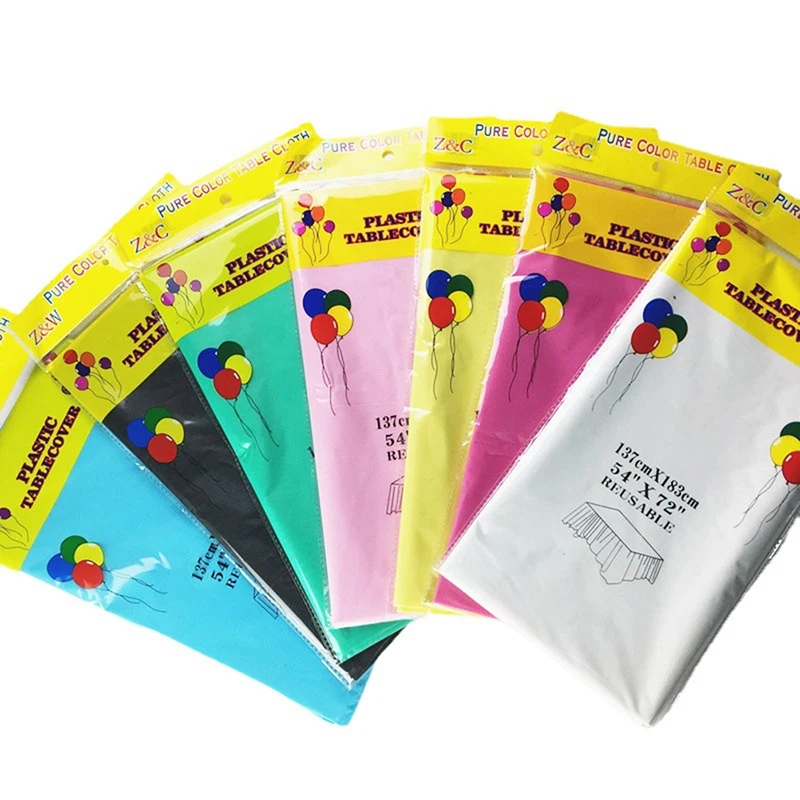 1 шт. Многоразовые скатерти 137x183 см, без Бисфенола А Пластиковая скатерть для столов на вечеринки, пикники, кемпинг и на открытом воздухе.