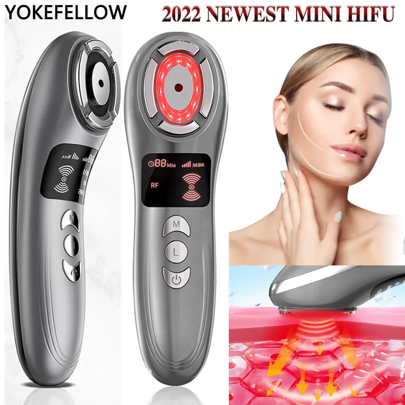 Mini Hifu Maschine für Gesicht Tragbare Ultraschall Maschine Haut Care Professional Home Verwenden Wärme up Verjüngung HIFU Schönheit Maschine