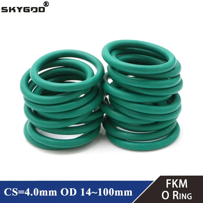 

Зеленые уплотнительные кольца FKM 10 шт.