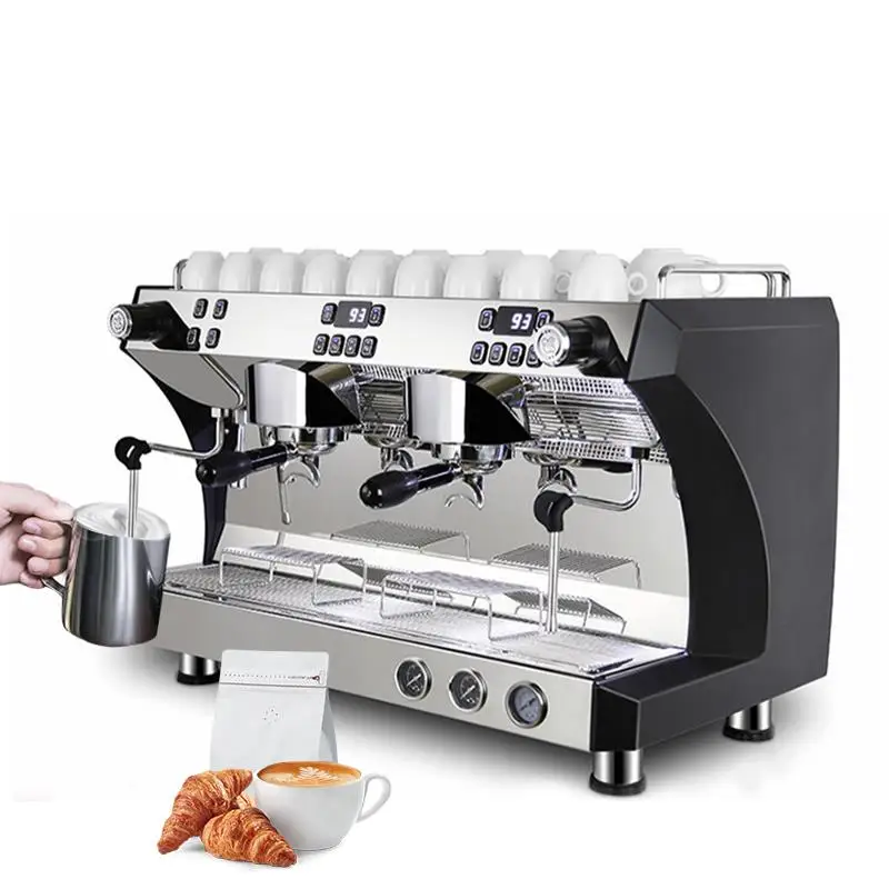2021 полуавтоматическая Коммерческая 9 бар кофемашина из нержавеющей стали для