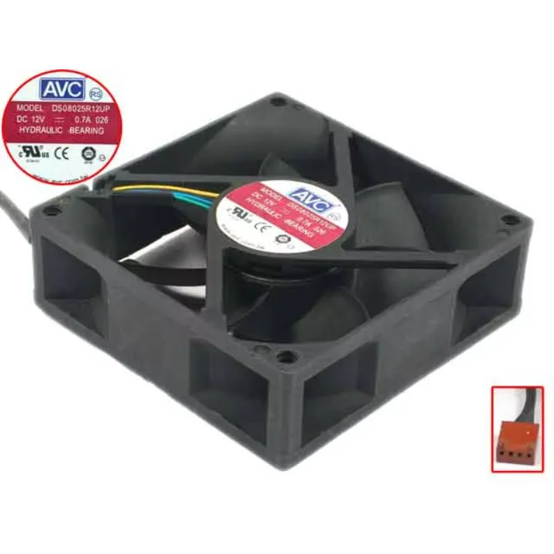 AVC DS08025R12UP 026 DC 12 В 0 7 А 80x80x25 мм Охлаждающий вентилятор для сервера