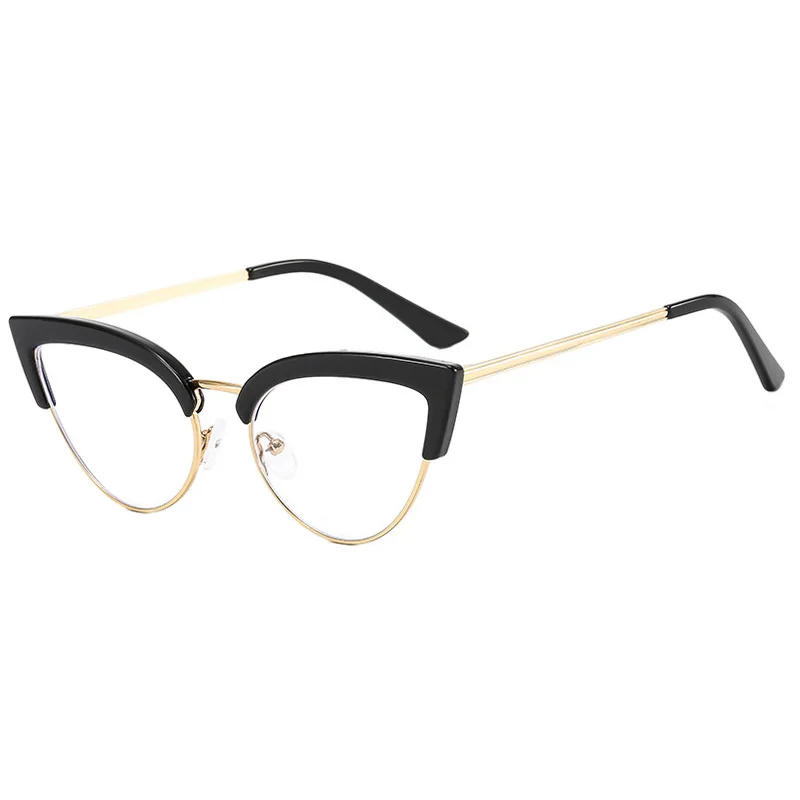 SHONEMES очки кошачий глаз в полуоправе с защитой от синего света оптические