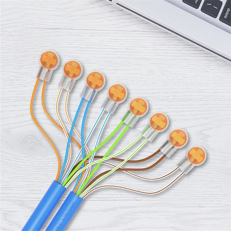 AMPCOM 50/100 шт Rj45 разъем обжимные соединительные клеммы K1 Водонепроницаемая