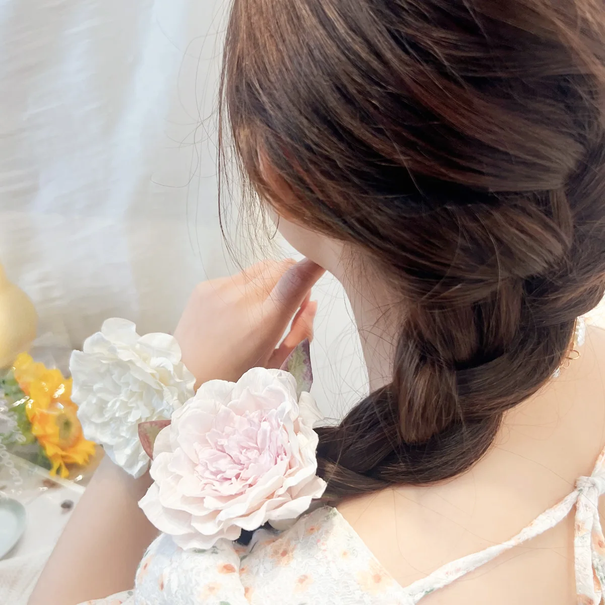 z kwiatami wiosną i latem nowa spinka do włosów temperamentem dla kobiet