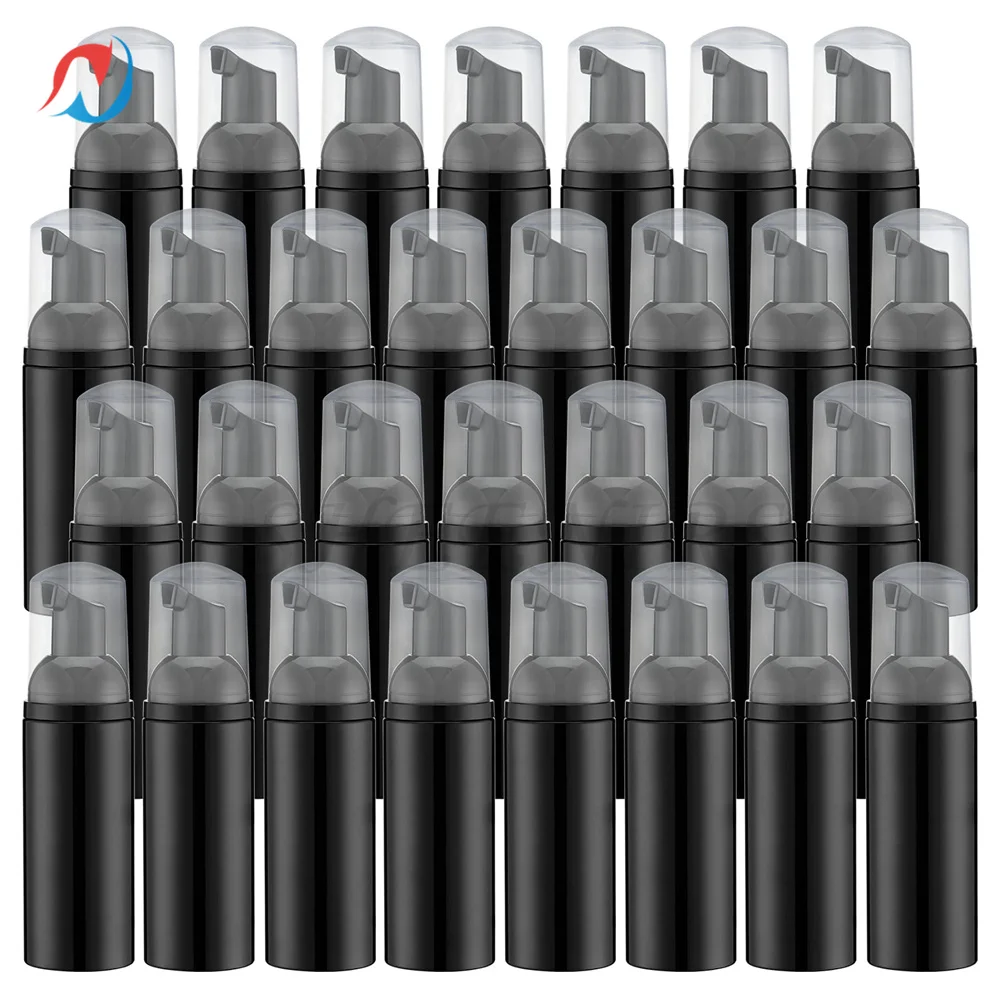

Sheenirs 30PCS 2oz Foam Pump Bottle Empty Travel Foaming Dispenser for Hand Soap Lash Cleanser Shampoo 60ml Black Rose Gold