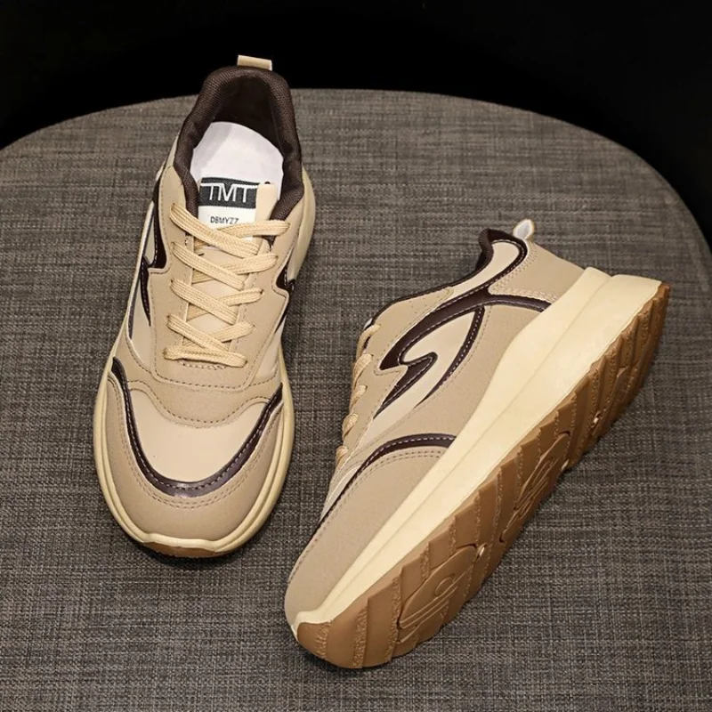 AB Womens Vulcanize Shoes Fashion Platform Sneaker for Fitness Jogging Vintage New Four Seasons Women Vulcanized Casual Sneakers