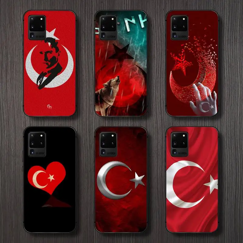 

Turkish flag pattern Phone Case For Samsung galaxy A S note 23 53 22 20 52 21 13 51 71 32 12 10 fe ultra plus