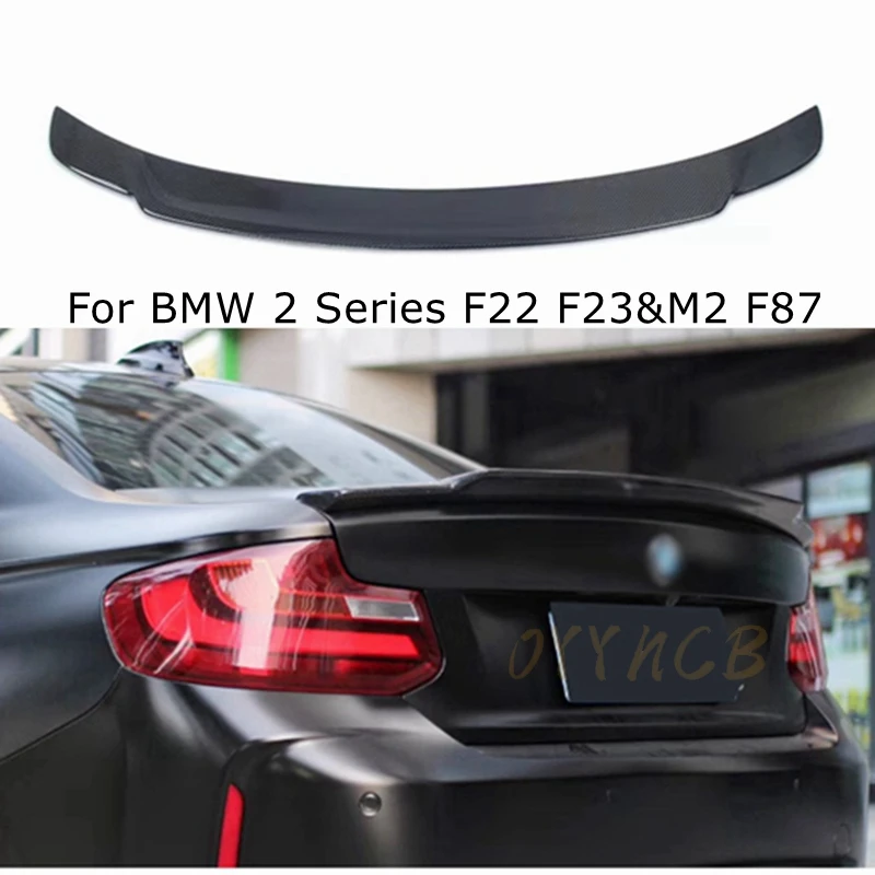 

FOR BMW 2 Series F22 F23&M2 F87 EXOT Style Carbon Fiber Rear Spoiler Trunk Wing 2014-2020 FRP Gloss Black Forged Carbon