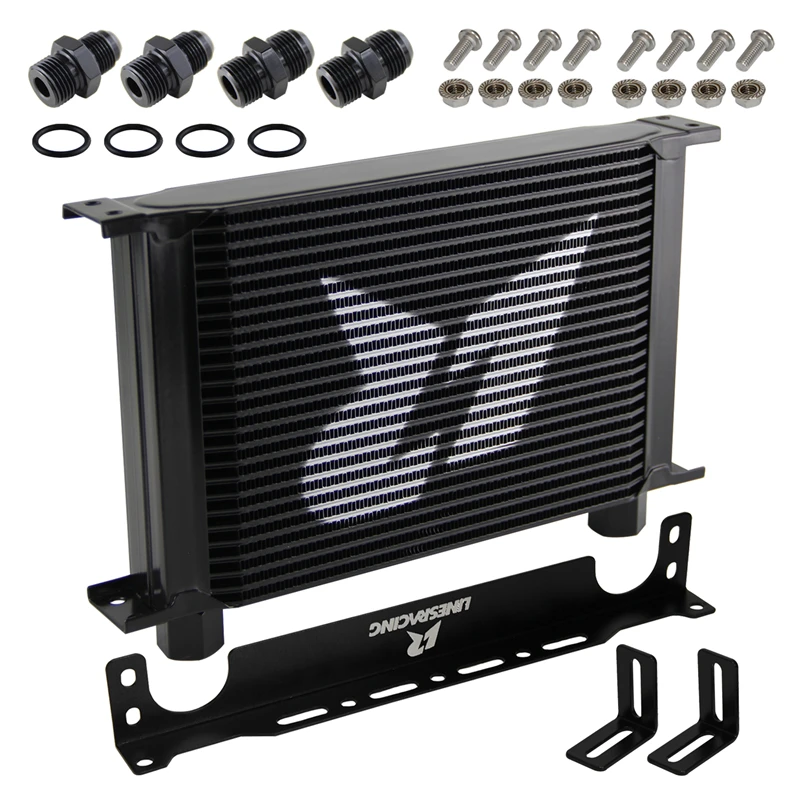 

Universal 25Rows / 30Rows Engine Oil Cooler with 2 PCS 8AN & 10AN Hose Fittings & Mount Bracket