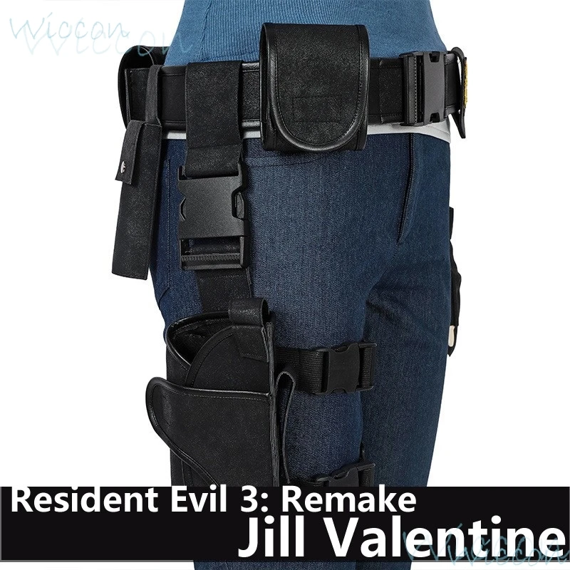 Игра Jill валентинка Косплей житель зла 3: переделка Костюм Униформа жилет обувь
