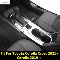 central control shift gear panel water cup holder frame decor cover trim for toyota corolla cross 2021 2022 corolla 2019 2022