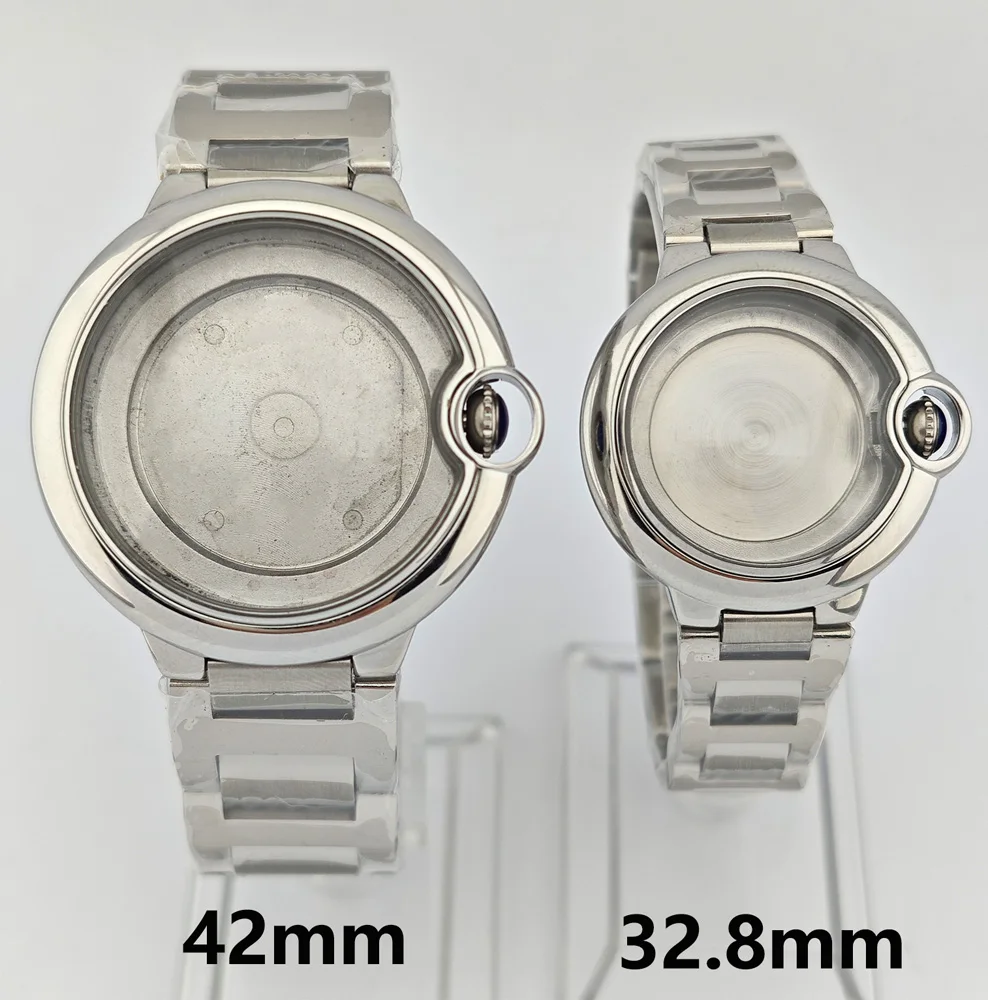 Корпус для часов 42 мм из нержавеющей стали сапфировое стекло