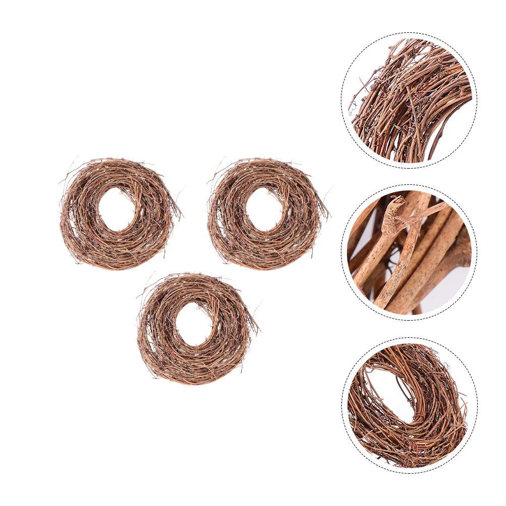 

3 Rolls Christmas Toffia Vine Wreath Decor Natural Wedding Frame DIY Crafts Rustic Frames Hanging Xmas