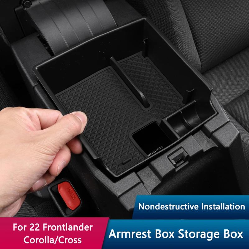 

Подлокотник переднего подлокотника QHCP, модифицированный контейнер из АБС-пластика и ПВХ для 22 дюйма, Corolla, Cross, автомобилей