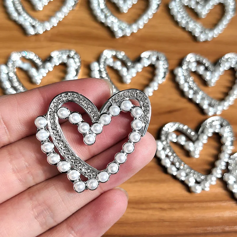 10 шт. пластиковые полые украшения в виде сердца любви подвески с имитацией