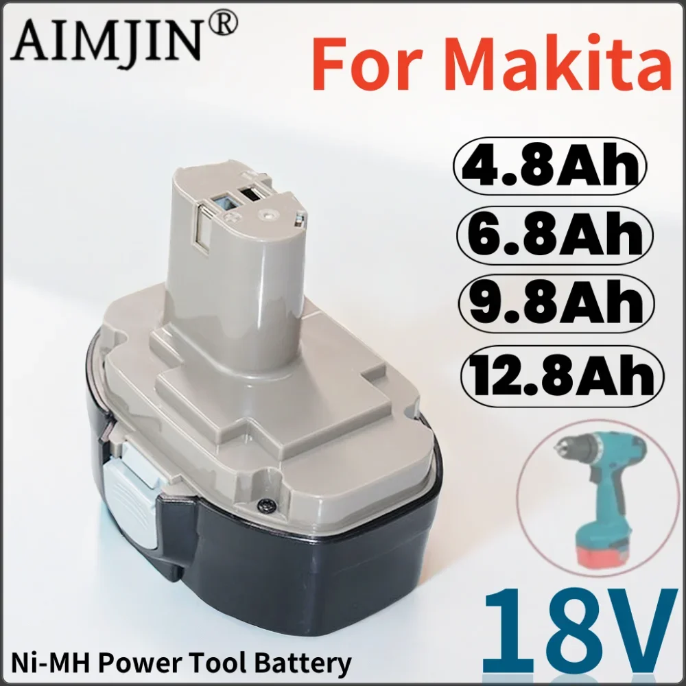 Новинка 100% никель-металлогидридный аккумулятор 18 в 4800/6800/9800/12800 мАч для Makita PA18 1822