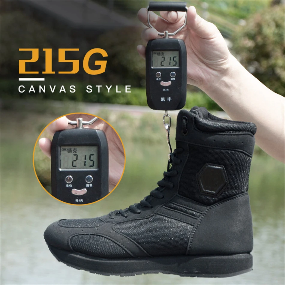 Ultralight Breathable High Upper Military Desert Tactical Boots Lightweight Black Combat Boots Outdoor Wearable Hiking Shoes