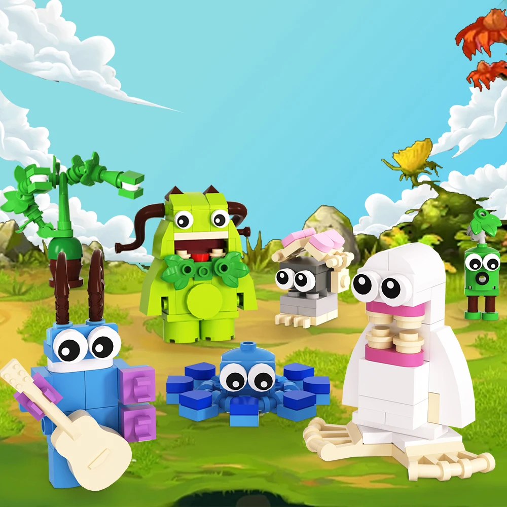 

Moc Game My Singing Monsters Mini Building Blocks Ideal DIY Model Role Bricks Children Birthday Toys Sets Educational Gift Adult