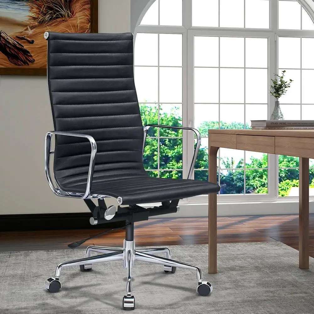 Nordic Leisure Roller Swivel Computer Chair Aluminum Base Co