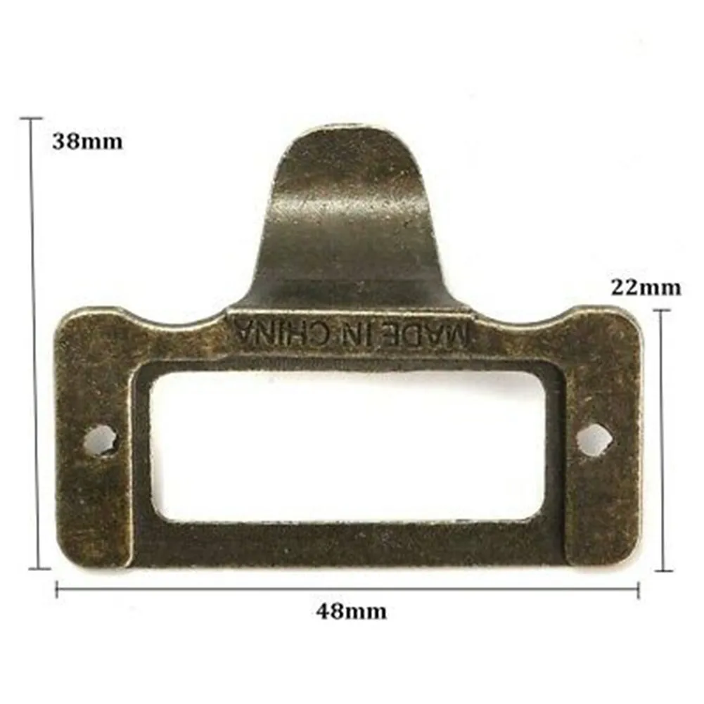 

Durable 10 PCS Label Pulls File Case For Jewelry Box Name Card Holder Practical To Use