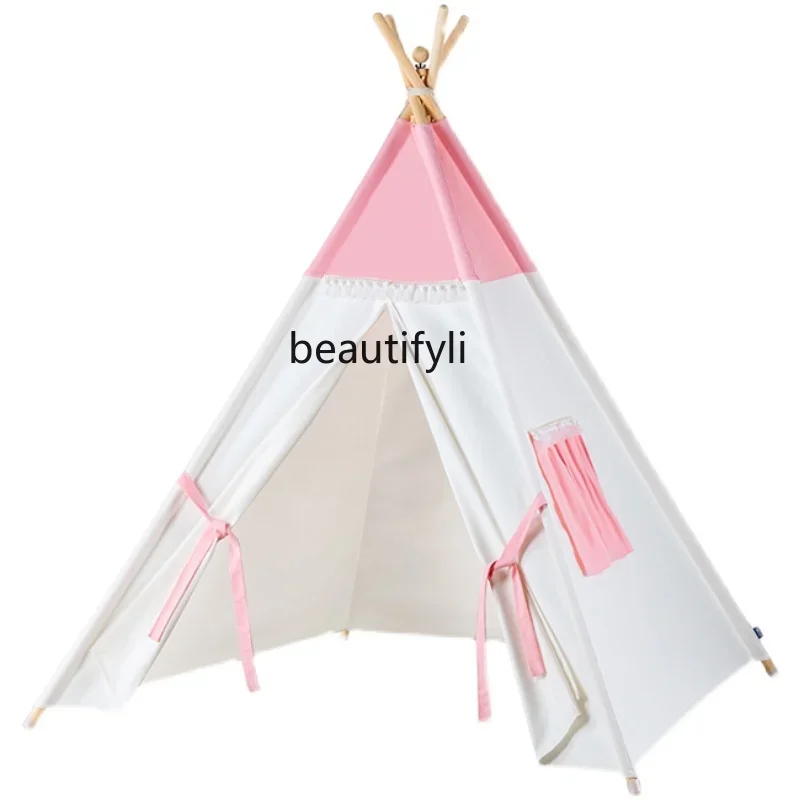 Детская палатка розовая для девочек домашний детский игрушечный домик игровой