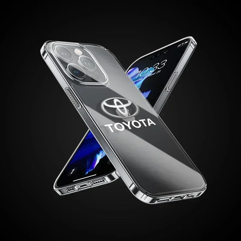 CHR Новый Rav4 Yaris для Toyota Мягкий прозрачный чехол телефона iPhone 13 14 Pro Max 12 Mini 7 8 Plus Chr