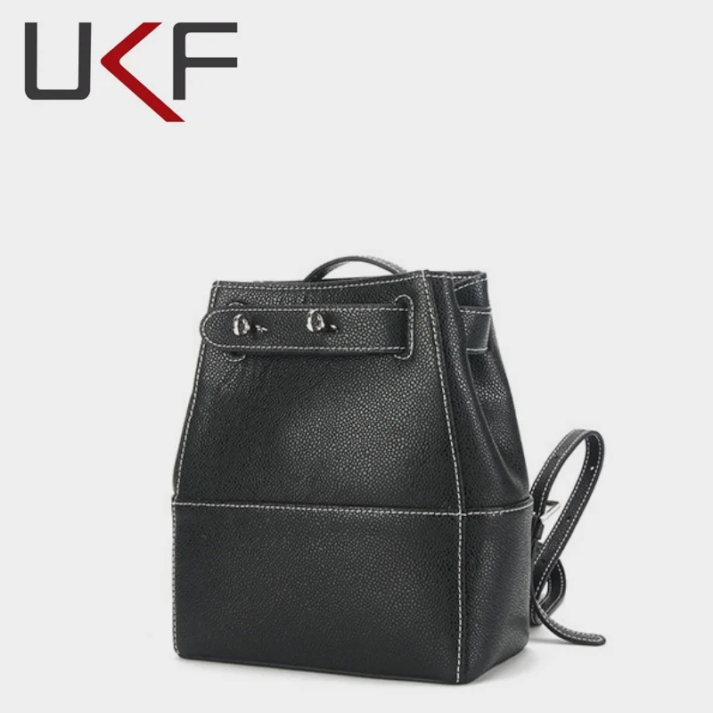 UKF корейский нишевый дизайн ретро универсальный минималистичный рюкзак с