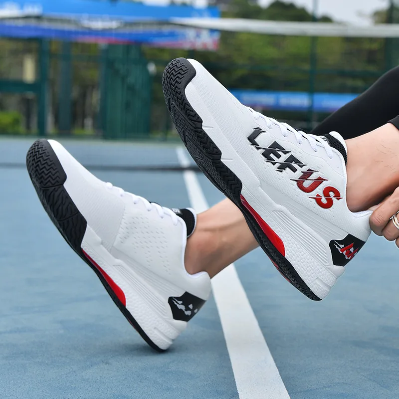 High Quality Mesh Blue Men's Tennis Shoes Breathable Non-slip Badminton Sneakers Men Professional Cushion Training Shoes Unisex