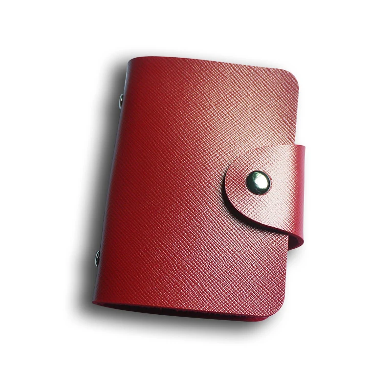 New Anti-theft ID Credit Card Holder Fashion Women's 24 Cards Slim PU Leather Pocket Case Purse Wallet Bag For Women Men Female