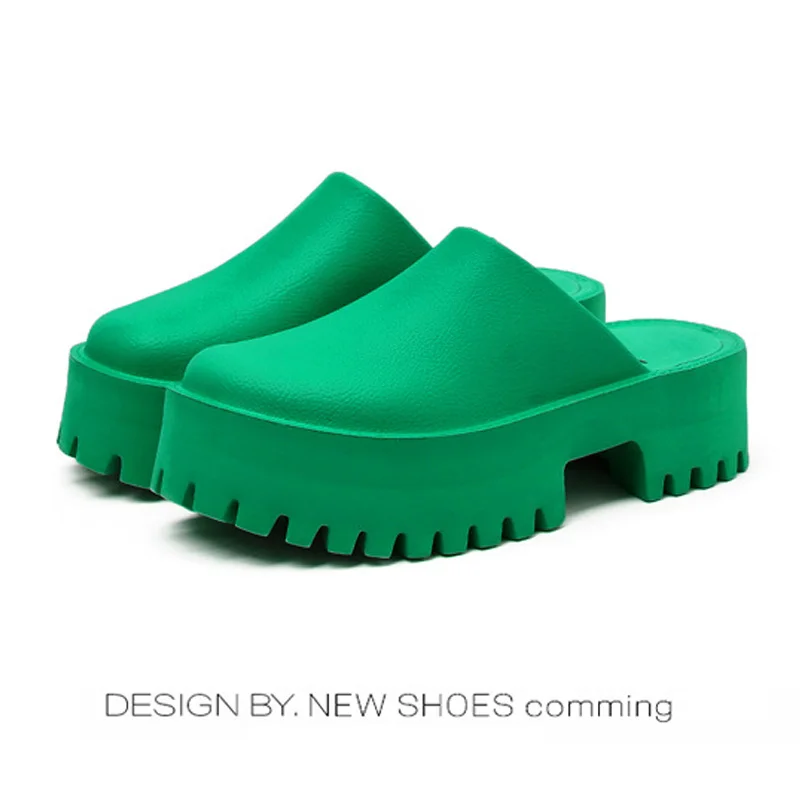 

Sandals Women 2022 Summer Platform Designer Slippers Women Sabot Ladies Heels Women Luxury EVA Wedges Slides Beach Mules