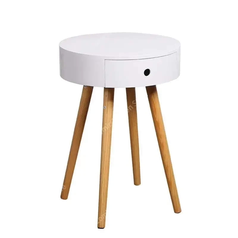 Скандинавская мебель белый прикроватный столик маленькая кофейная гостиная