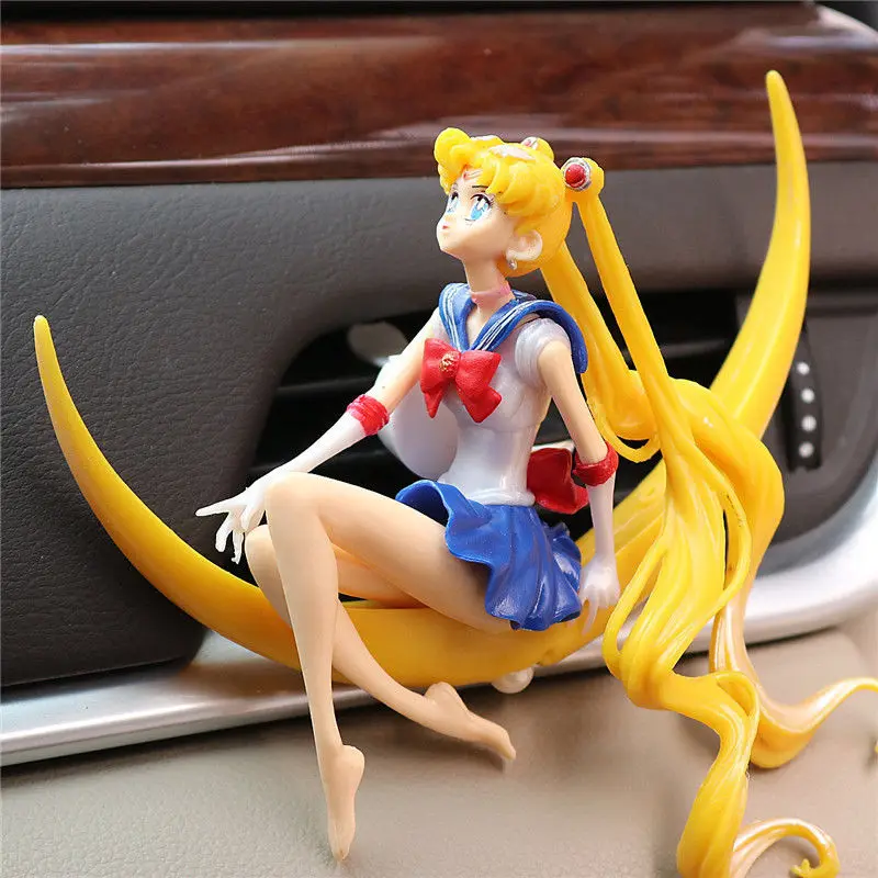 

Car Lovely Sailor Moon Air Conditioner Outlet Cartoon Perfume Clip Anime PVC FIGURE Aromatherapy Vehicle Interior Decoration