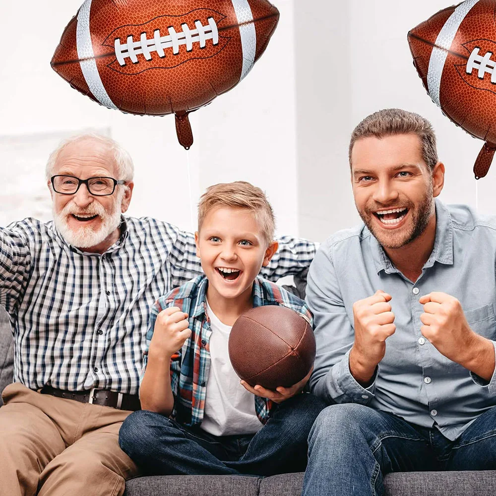 4 шт. футбольные фольгированные шары для вечеринки футбольный шар в форме