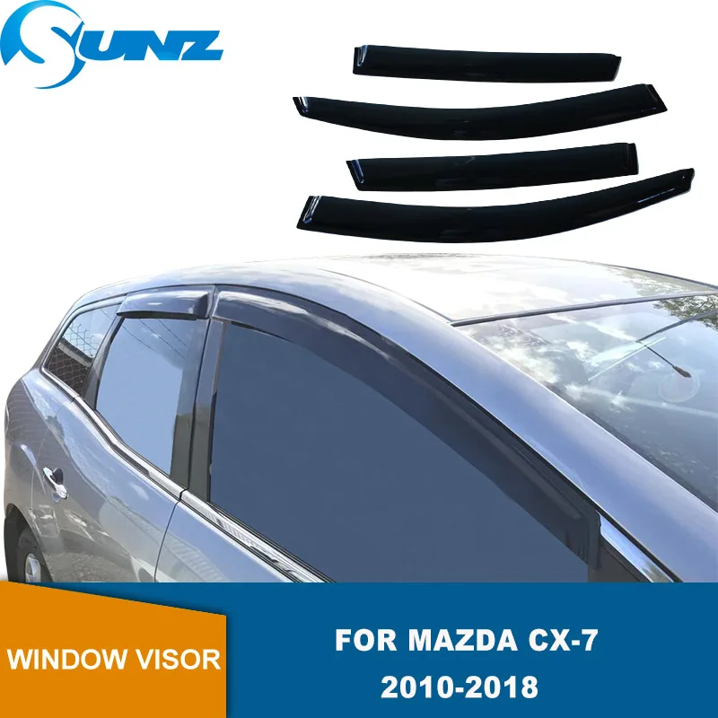 Window Visor For Mazda CX-7 CX7 2010 2011 2012 2013 2014 2015 2016 2017 2018 Window Side Visors Sun Rain Guard Vent Deflectors