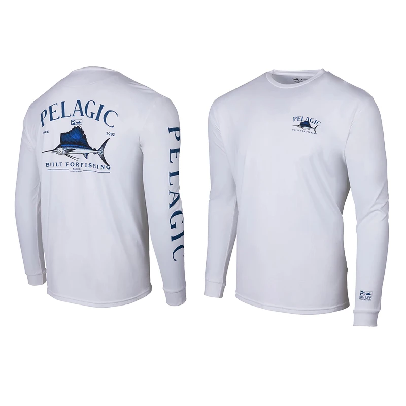 Pelagic Fishing Shirts Men's Long Sleeve Performance Shirt 50+ UPF Protection Quick Dry Tops Breathable Outdoor Shirts Clothing enlarge