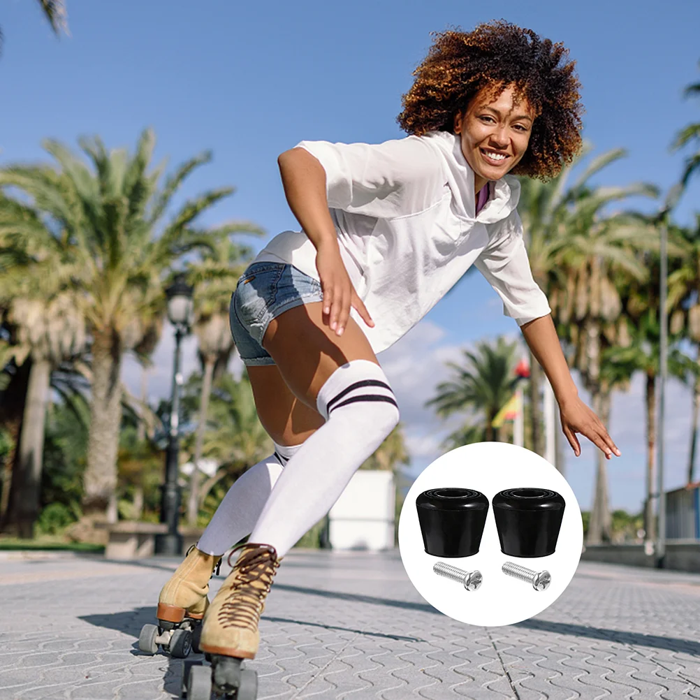 

1 набор тормозной инструмент для катания на коньках стопор для катания на коньках Тормозная подушка для парка уличные коньки подарок