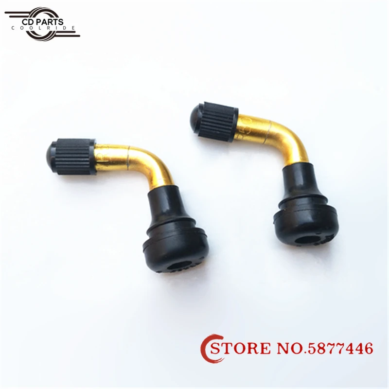 

High-quality 10 Inch Electric Scooter Tubeless Tire Valve Pure Copper Valve Elbow Leak-proof Electric Vehicle Tire Valve