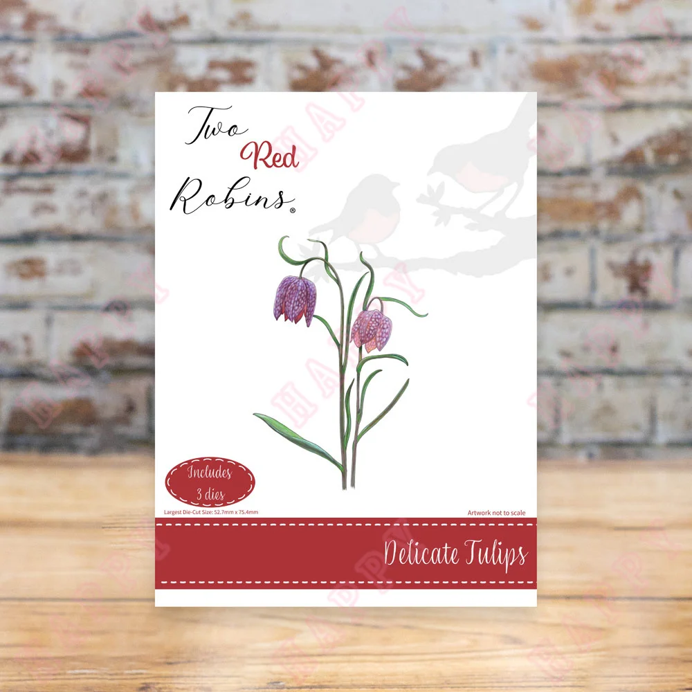 

Metal Cutting Dies Delicate Tulips DIY Scrapbooking Paper Craft Diary Decoration Greeting Card Handmade Embossing New Product