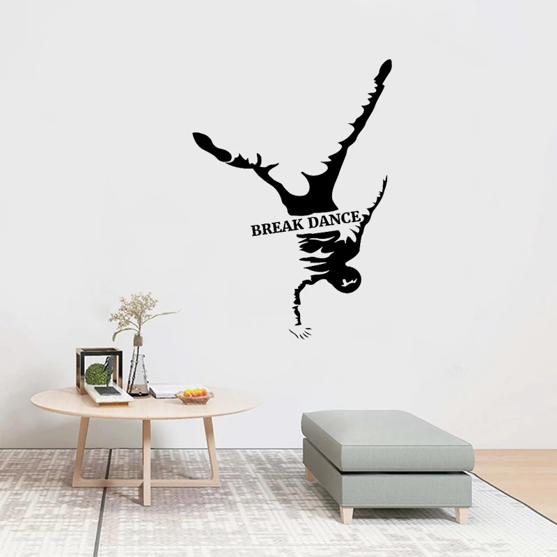 

Break Dance Wall Sticker Rap Hip Hop Dancing Vinyl Decals Freestyle Street Dancer Dorm Home Interior Teen Room Art Decor Mural