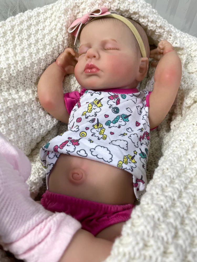

Кукла-Реборн, 50 см, полностью виниловая, моющаяся