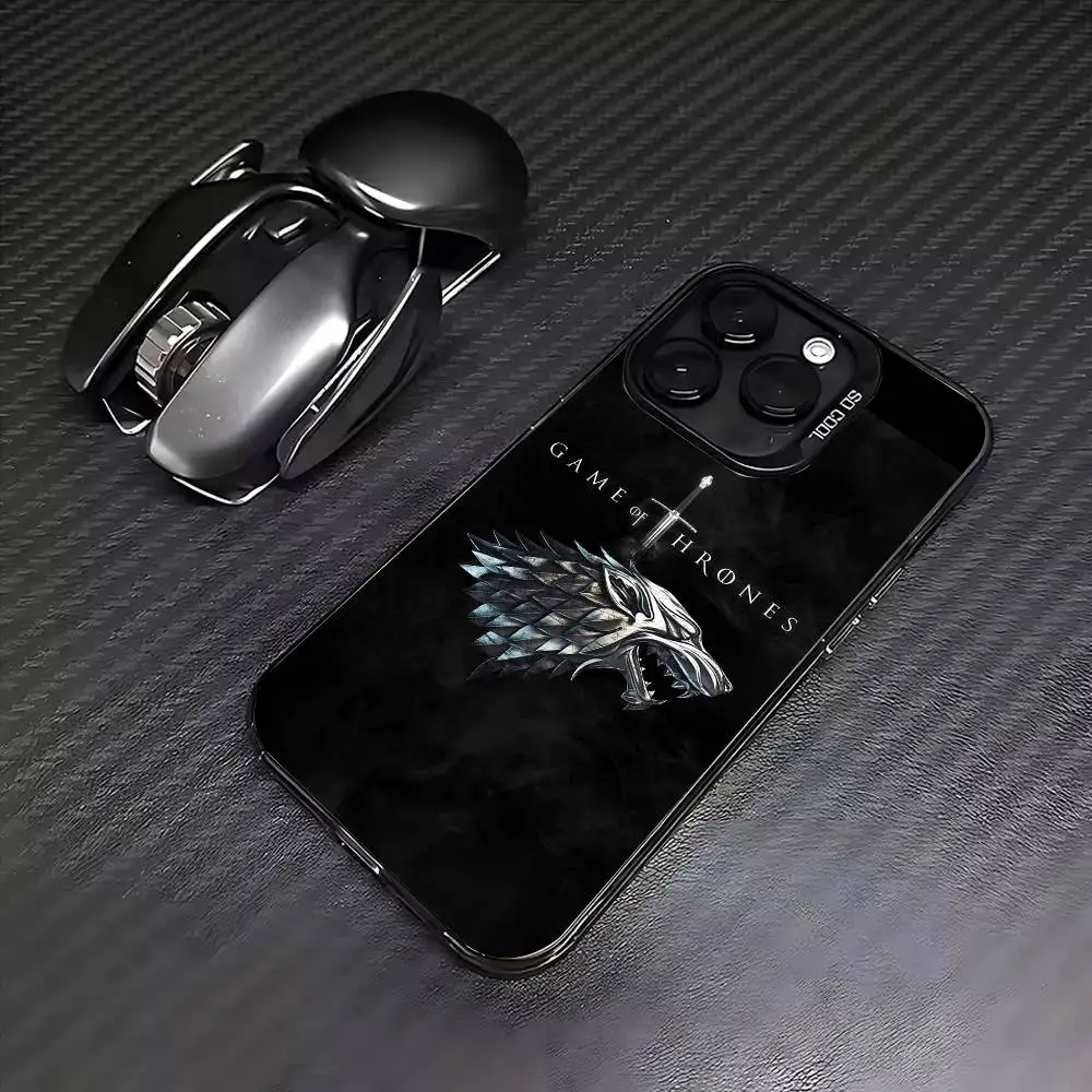 Фото Чехол для телефона G-Game Of T-Thrones для iPhone 17,16,15,14,13,12,11 Plus, цветной посеребренный внутренний чехол Pro Max №4